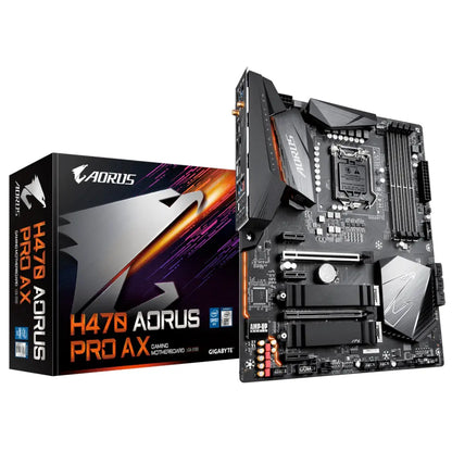Gigabyte H470 AORUS PRO AX Wi-Fi 6 Intel H470 LGA1200 DDR4 ATX Motherboard-tpstech.in