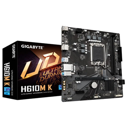 Gigabyte H610M K Intel H610 LGA1700 DDR4 Micro-ATX Motherboard-tpstech.in