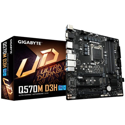 Gigabyte Q570M D3H Intel Q570 LGA1200 DDR4 Micro-ATX Motherboard-tpstech.in