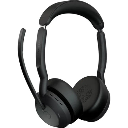 Jabra Evolve2 55 MS Stereo Wireless Headset with Charging Stand-tpstech.in