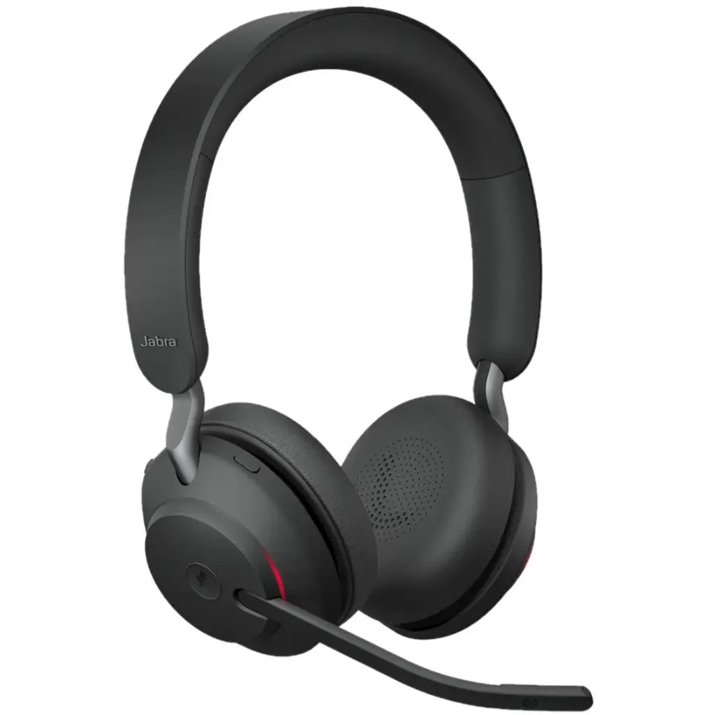 Jabra Evolve2 65 MS Stereo Bluetooth Wireless Headset with USB‑C Dongle & Charging Stand-tpstech.in