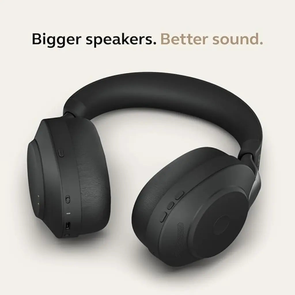 Jabra Evolve2 85 Wireless Over‑Ear Headset with Active Noise Cancellation USB‑C Adapter-tpstech.in