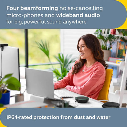Jabra Speak2 40 Portable Speakerphone 2740‑109 with 4 Noise‑Cancelling Mics-tpstech.in