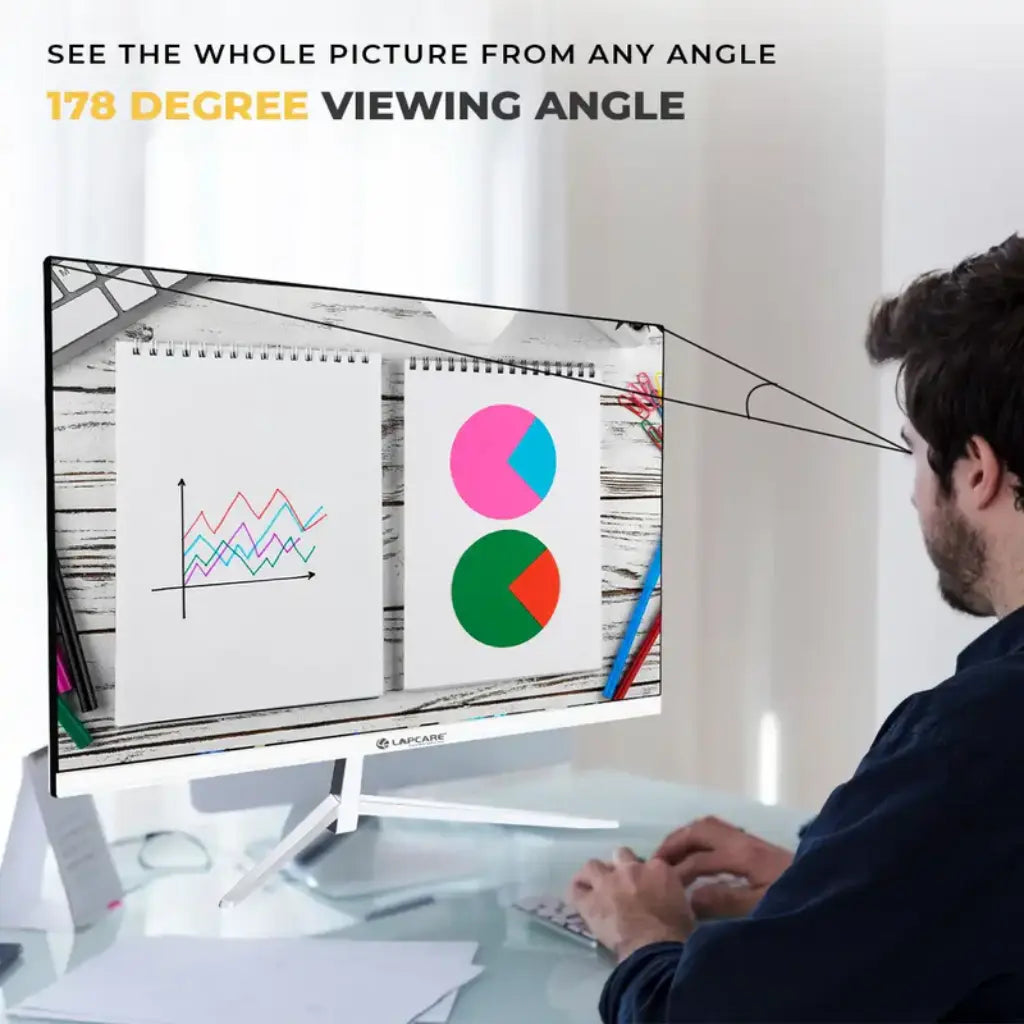 LAPCARE LM27GMWSP 27" 75Hz 5ms Full HD LED Monitor with Built-in Speakers-tpstech.in