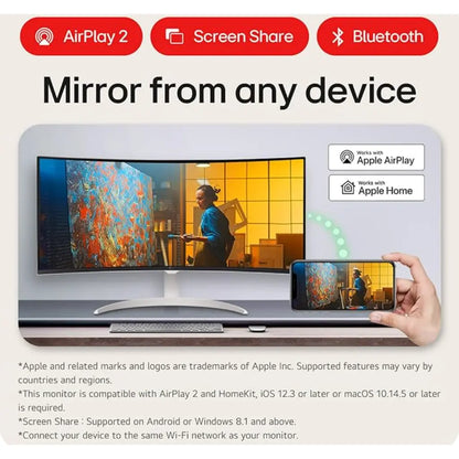 LG 34SR65QC-W 34" UltraWide Curved WQHD Smart Monitor with webOS-tpstech