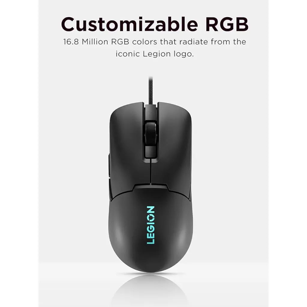 Lenovo Legion M300s 8000 DPI RGB Gaming Mouse - Black-tpstech.in