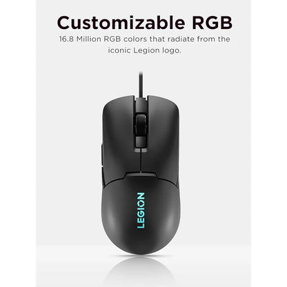 Lenovo Legion M300s 8000 DPI RGB Gaming Mouse - Black-tpstech.in