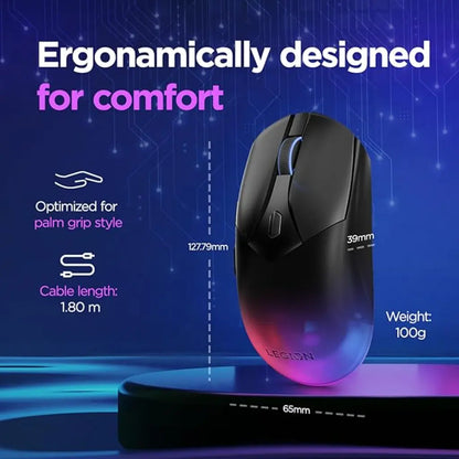 Lenovo Legion M410 16000 DPI Dual Mode Wireless RGB Gaming Mouse-tpstech.in
