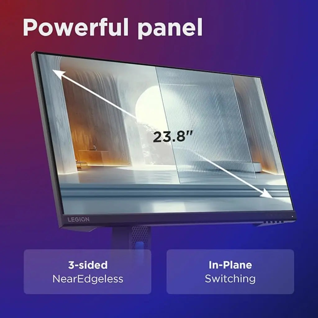 Lenovo Legion R24e 23.8″ 180 Hz 0.5 ms IPS FreeSync Ergo Gaming Monitor-tpstech.in