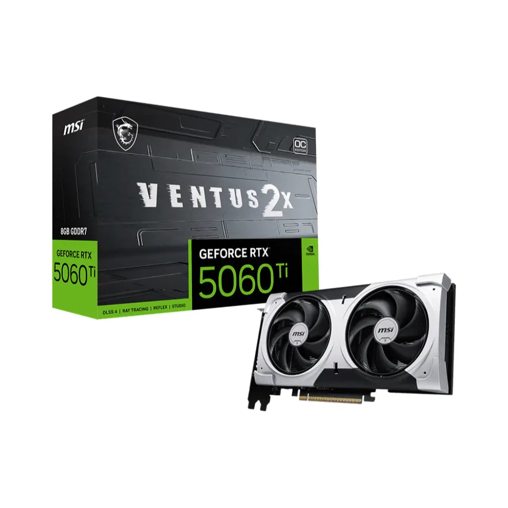 MSI GeForce RTX 5060 Ti 8GB GDDR7 Ventus 2X OC Plus Graphics Card-tpstech.in