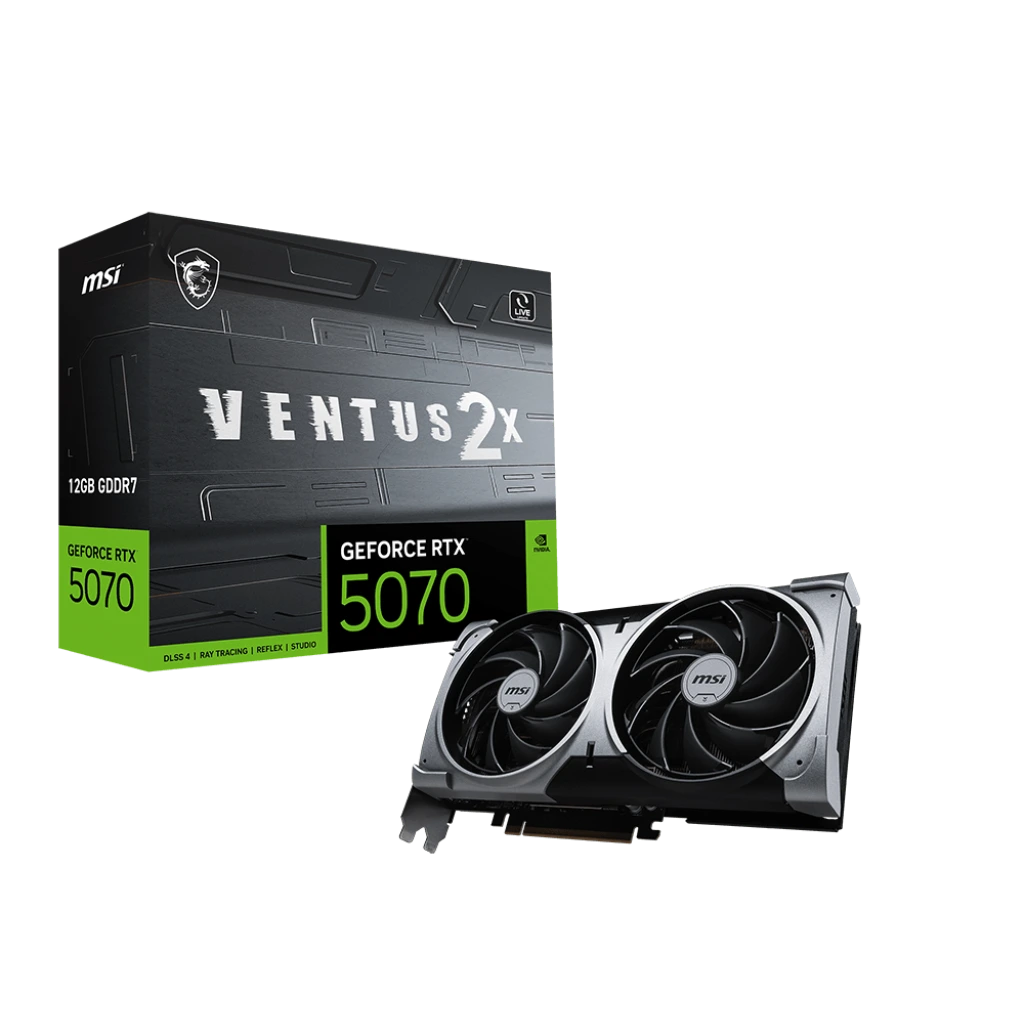 MSI GeForce RTX 5070 12GB VENTUS 2X OC GDDR7 Graphics Card-tpstech.in