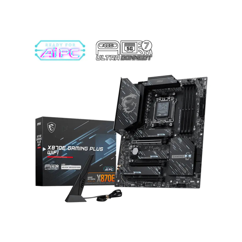 MSI X870E Gaming Plus WiFi AMD X870E AM5 DDR5 ATX WiFi 7 Motherboard-tpstech.in