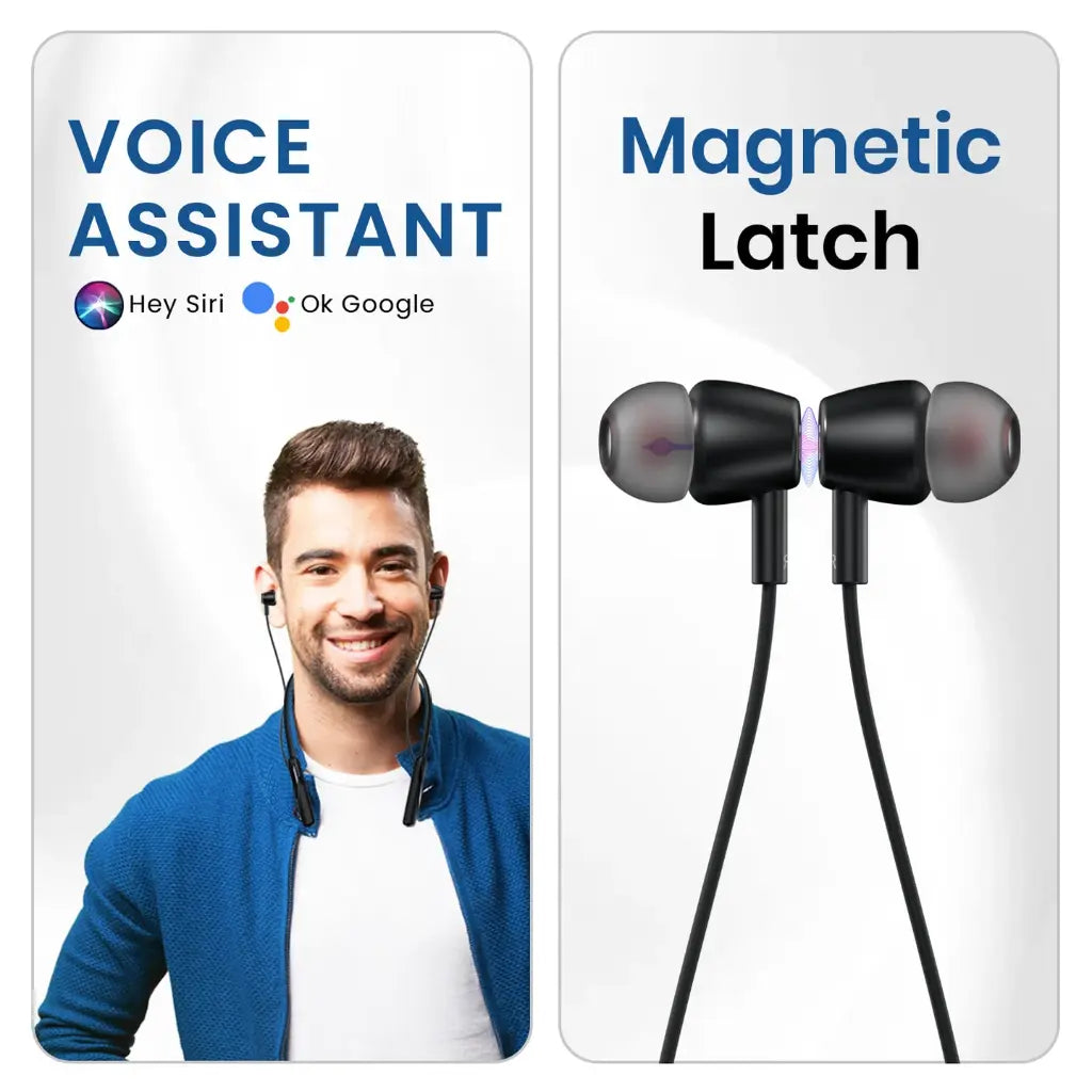 Portronics Harmonics Z10 Wireless Neckband Bluetooth 5.3 with 35 Hour Playtime-tpstech.in