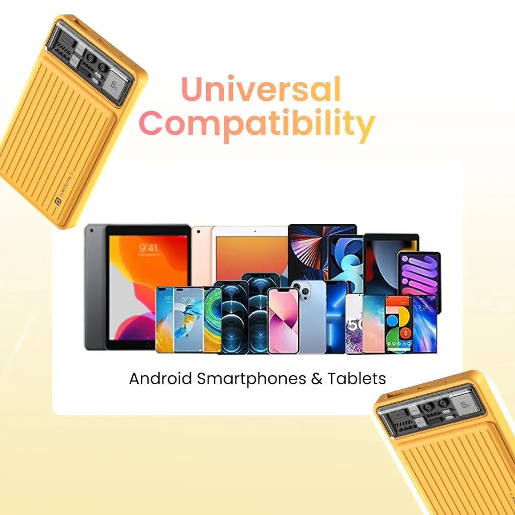 Portronics Luxcell Mini 10K 10000mAh Power Bank 22.5W Fast Charging-tpstech.in