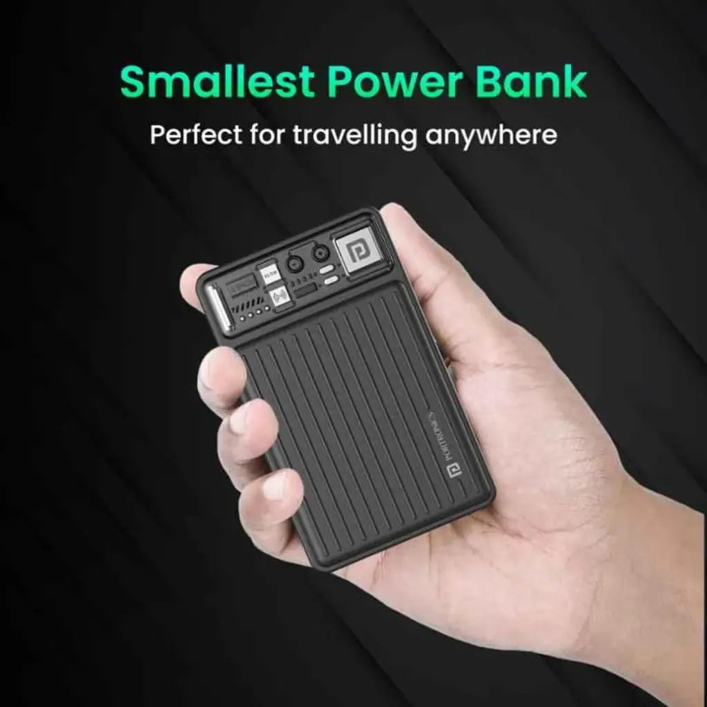 Portronics Luxcell Wireless Mini 10K POR 2178 10000mAh Power Bank-tpstech.in