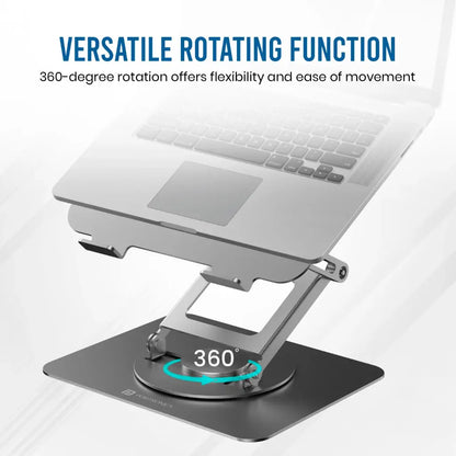 Portronics My Buddy K11 Pro Laptop Stand Adjustable Height 360 Rotation-tpstech.in