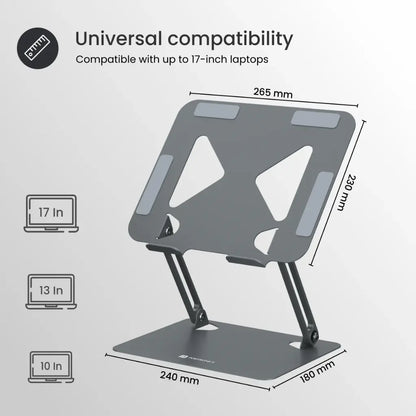 Portronics My Buddy K7 POR 1826 Adjustable Laptop Stand up to 17 Inch-tpstech.in