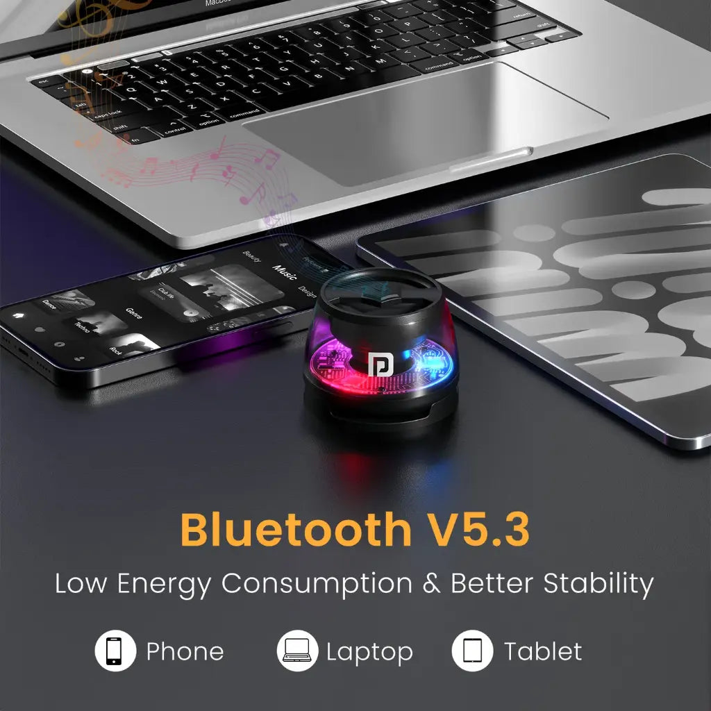 Portronics POR 2671 Nadya 6W Magnetic Bluetooth Speaker with Magsafe Mobile Stand-tpstech.in