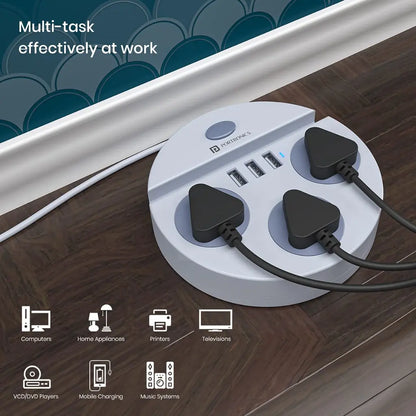 Portronics Power Plate 5 POR 1359 Extension Board with 1.5m Cord-tpstech.in