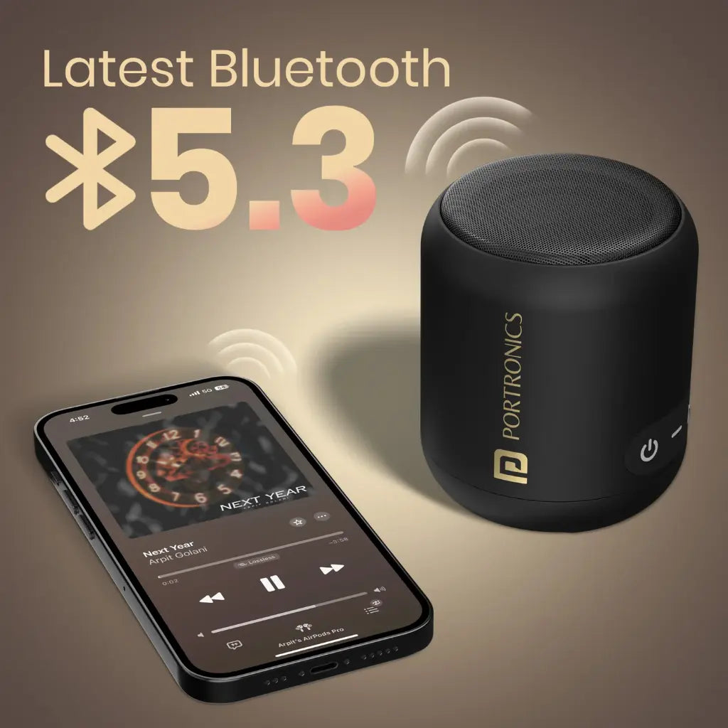 Portronics SoundDrum 1 POR 1288 Portable Bluetooth Speaker 10W Output-tpstech.in