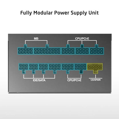 Prolab XPower XP-1250P 1250W 80+ Platinum Fully Modular ATX 3.1 Power Supply-tpstech.in