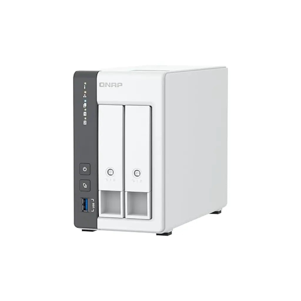 QNAP TS-216G Quad Core 2 Bay 2.5GbE Desktop Network Attached Storage - White-TPSTECH.IN