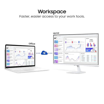 Samsung 32" 60 Hz M5 FHD Smart Monitor with Smart TV experience Built‑in Speakers-tpstech.in