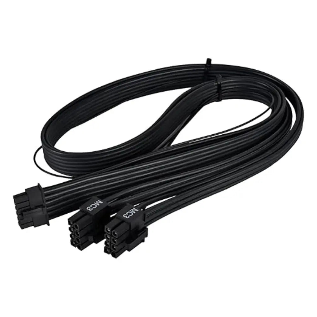 SilverStone SST‑PP14‑EPS 2×EPS‑8 to 12+4 Pin PCIe Gen5 Cable-tpstech.in