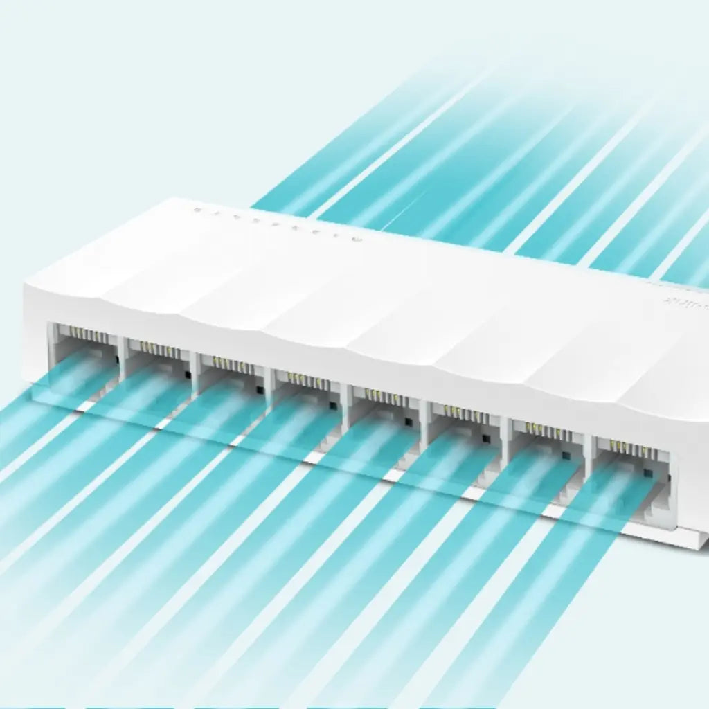 TP-Link LS1008 8-Port 10/100Mbps Desktop Network Switch-tpstech.in
