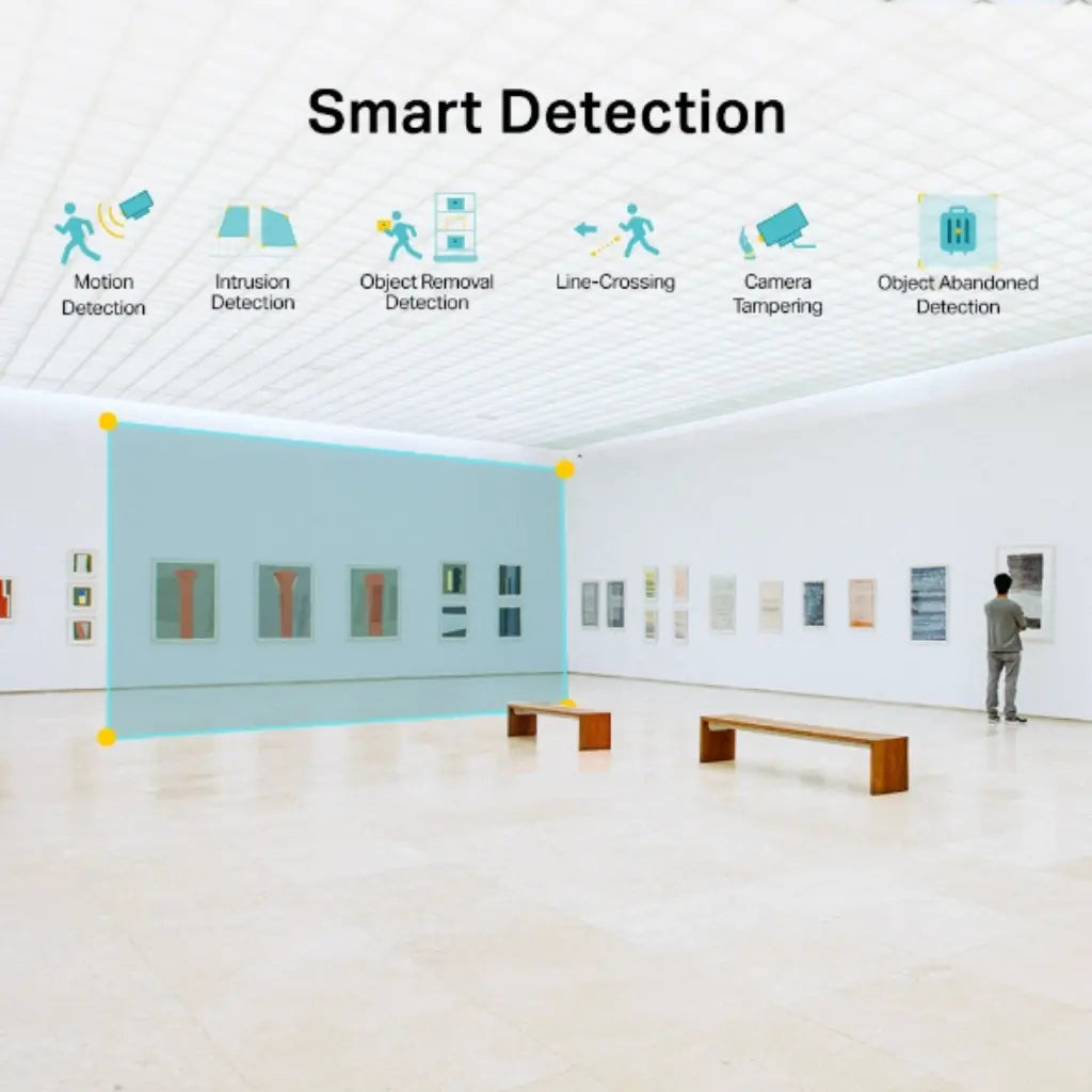 TP-Link VIGI C430I 3MP 2.8mm IR Turret Network Camera with AI Detection and PoE-tpstech.in