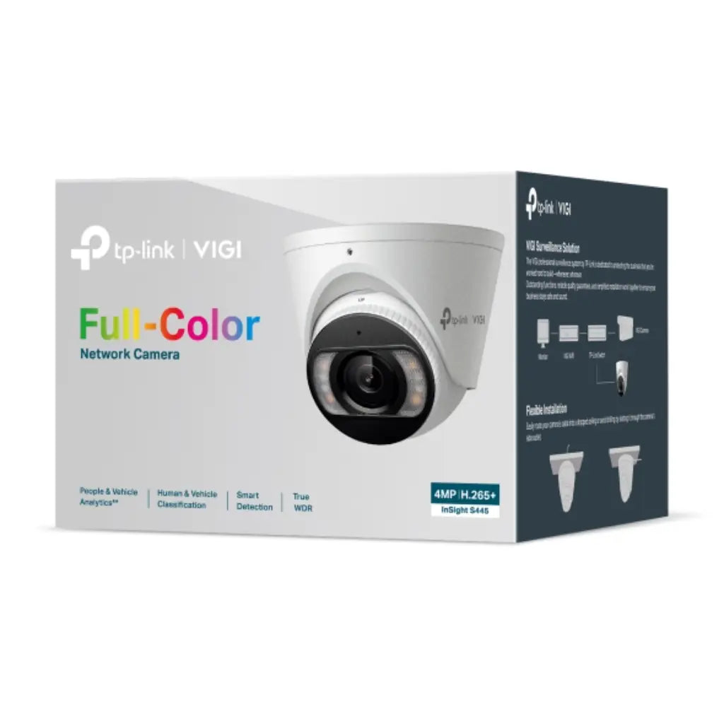 TP-Link VIGI C445 4MP 2.8mm Full-Color Turret Network Camera-tpstech.in