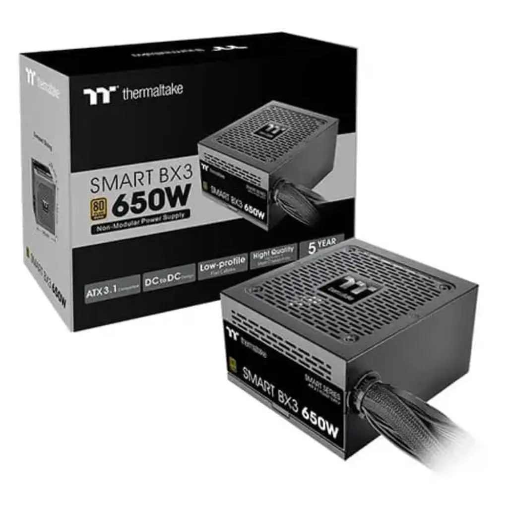 Thermaltake Smart BX3 650W Bronze ATX 3.1 Non-Modular Power Supply-tpstech.in