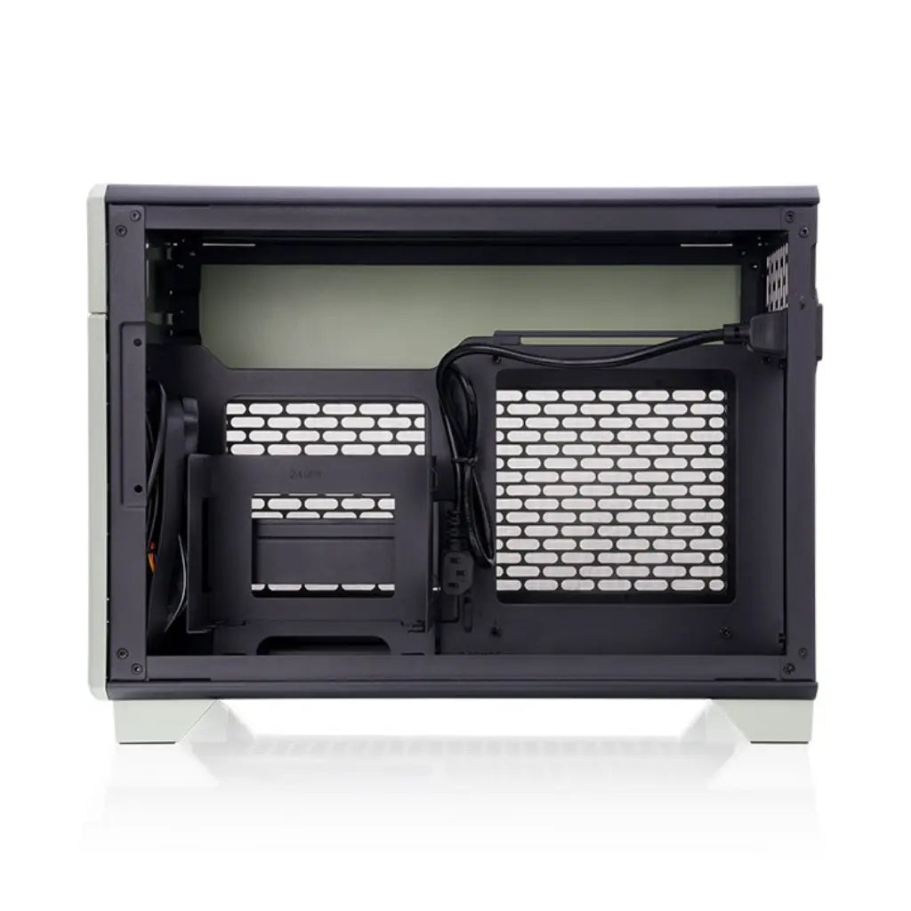 Thermaltake TR100 Mini-ITX Dual-Chamber Computer Case with PCIe 4.0 Riser - Matcha Green-tpstech.in