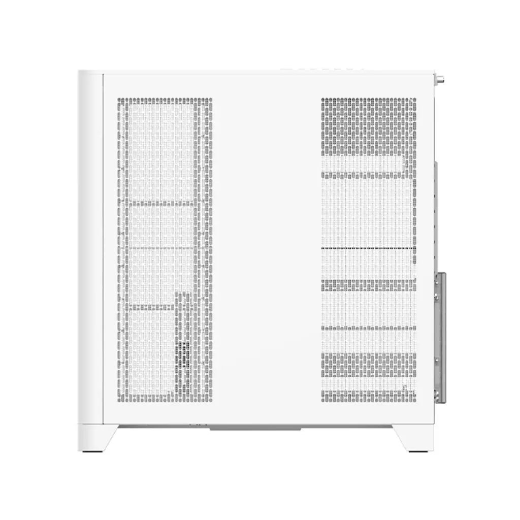 Thermaltake View 390 Air Snow ATX Mid Tower PC Case with Curved Tempered Glass & Mesh Front Panel-tpstech.in