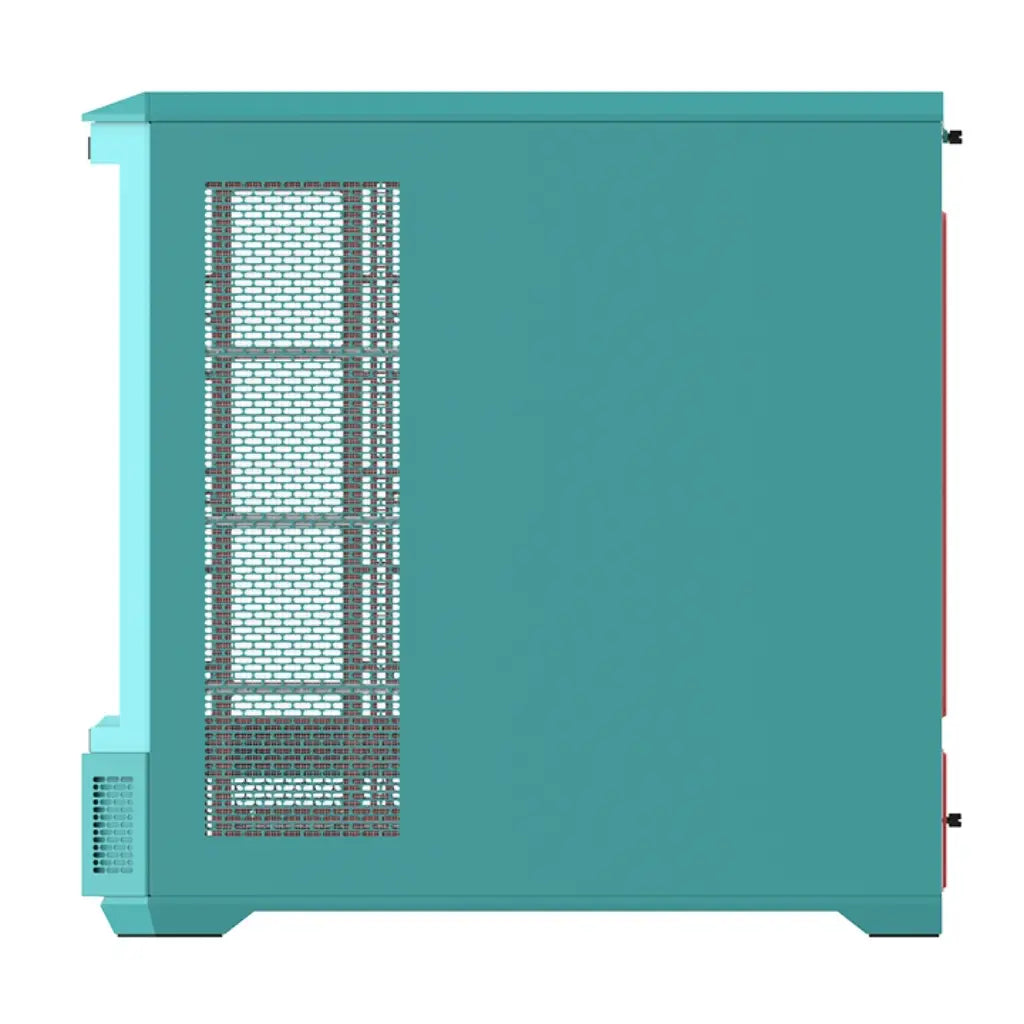 Thermaltake View 600 TG E-ATX Full Tower 4 Tempered Glass Panels Computer Case - Mint Strawberry-tpstech.in