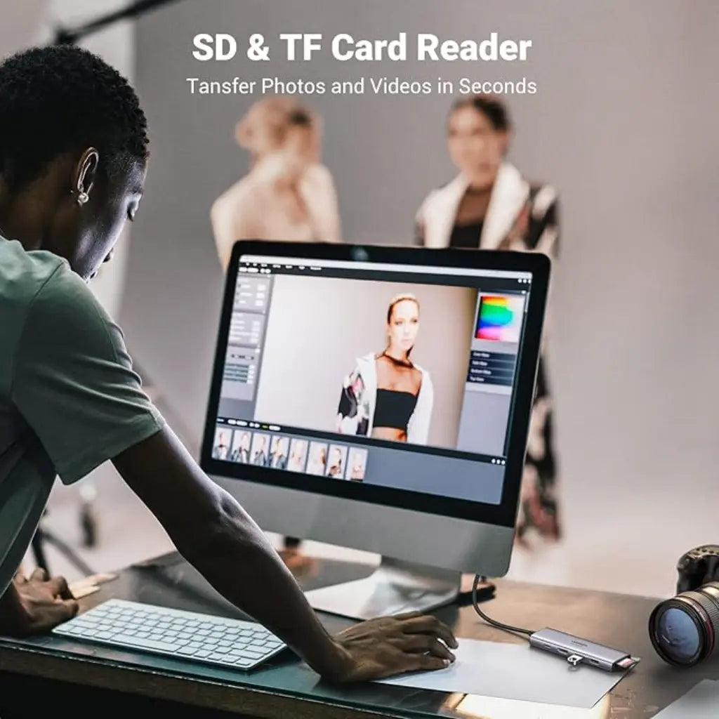 Ugreen USB-C Multifunctional Dock 6-in-1 Hub with 4K HDMI 100W PD-tpstech.in