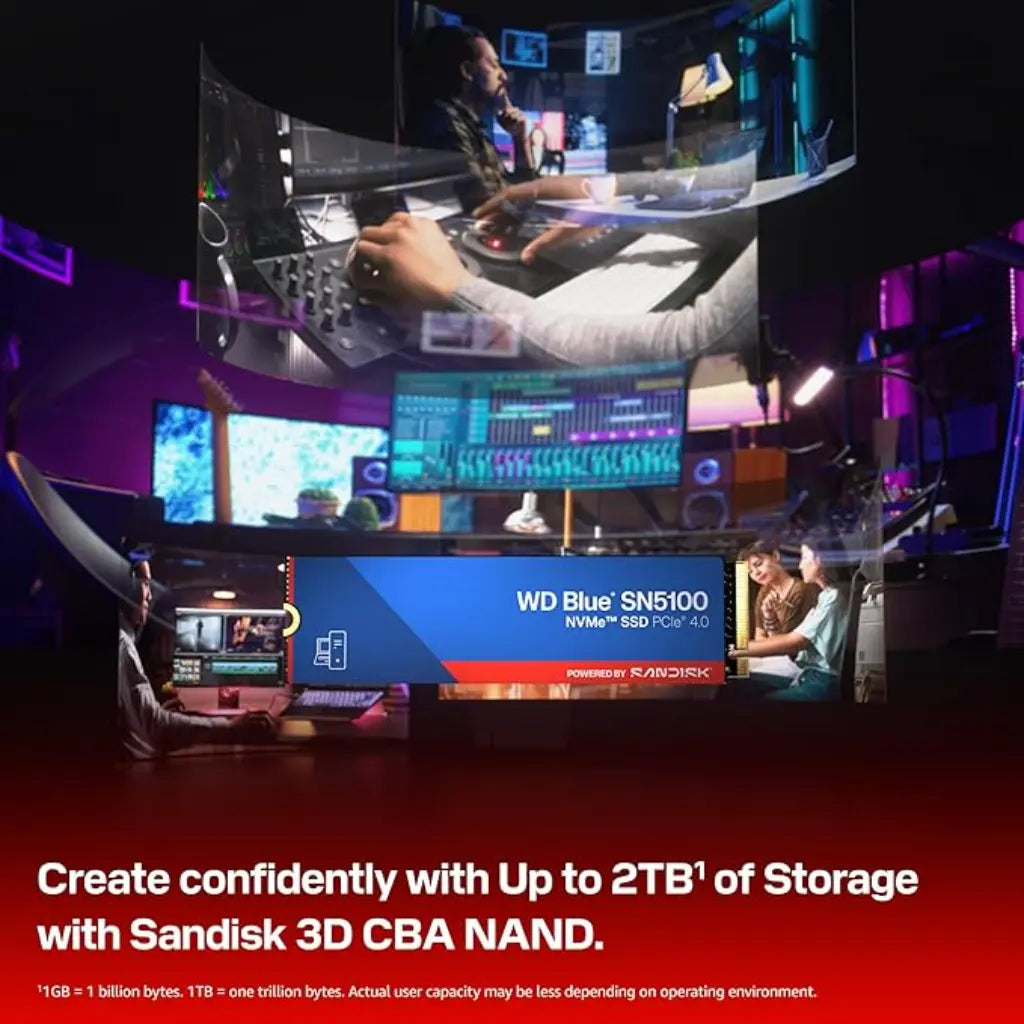 WD Blue SN5100 2TB NVMe M.2 2280 PCIe Gen4 Internal SSD-tpstech.in