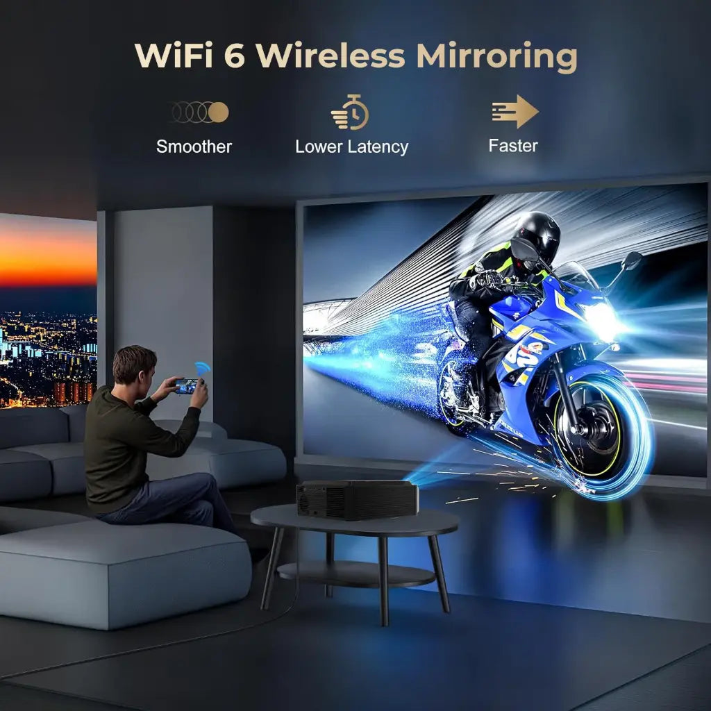 WZATCO Legend Pro Certified 4K HDR Smart Projector with Google TV Wi‑Fi 6-tpstech.in