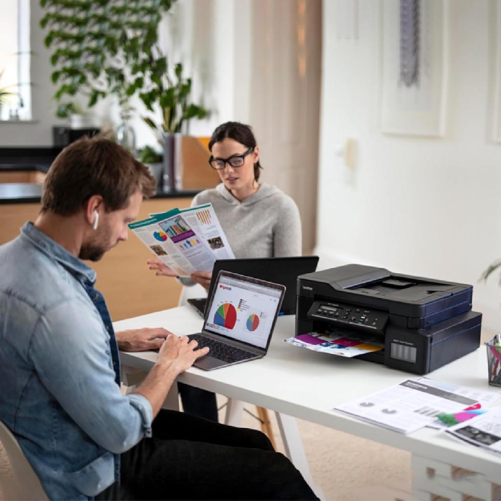 Brother DCP-T820DW Multifunction All-in-One Ink Tank Printer with Auto Duplex Wi-Fi & ADF