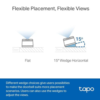 TP-Link Tapo D230-S1 2K 5MP Smart Wireless Security Video Doorbell Two-Way Audio & IP64