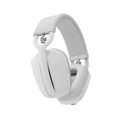 Logitech Zone Vibe 100 Lightweight Wireless Headphones with Noise-Cancelling - Off White