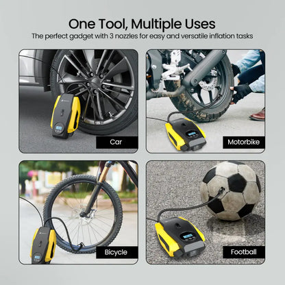 Portronics Vayu Lite POR 2006 150 PSI Digital Tyre Inflator with Auto Shut Off