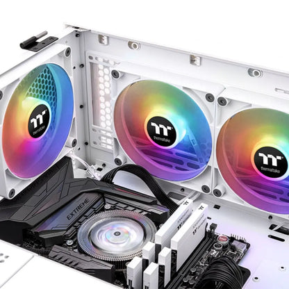 Thermaltake CT120 ARGB Sync 120mm PWM CPU Cooling Fan White (2-Pack)