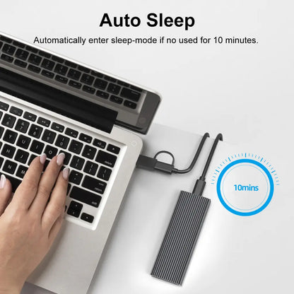 MAIWO K1691 USB-C 3.1 Gen2 Tool Free M.2 NVMe SATA SSD Enclosure