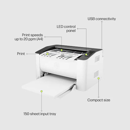 HP Laser 1008A Single Function Monochrome Laser Printer Up to 20 PPM