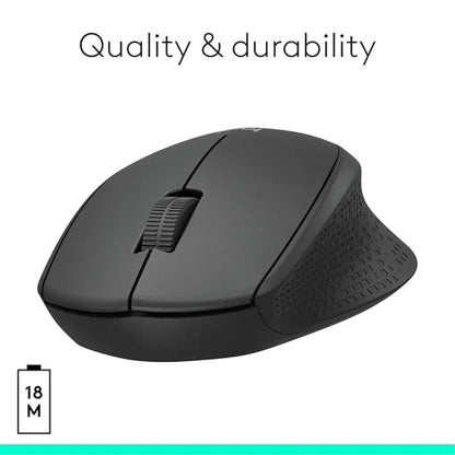 Logitech M331 Silent Plus 2.4GHz Wireless Mouse with USB Nano Reciever
