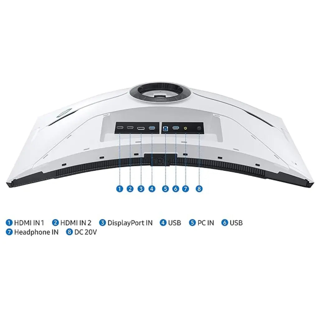 Samsung Odyssey Neo G8 LS32BG850NWXXL 32" 240Hz 1ms 4K UHD Curved Gaming Monitor with Quantum HDR2000