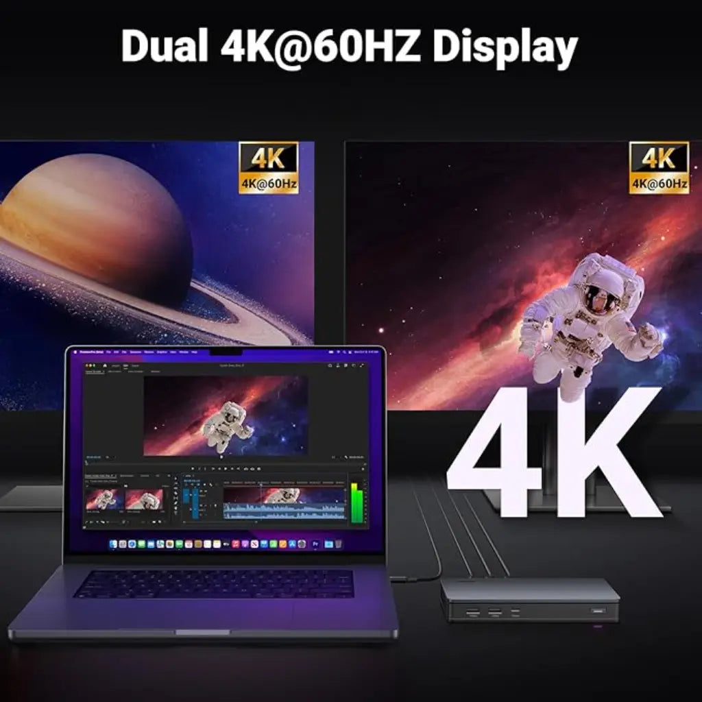 Ugreen 9 in 1 USB C Multifunction Adapter Dual 4K 60Hz HDMI