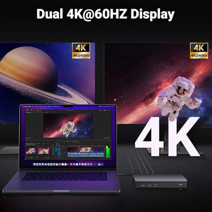 Ugreen 9 in 1 USB C Multifunction Adapter Dual 4K 60Hz HDMI