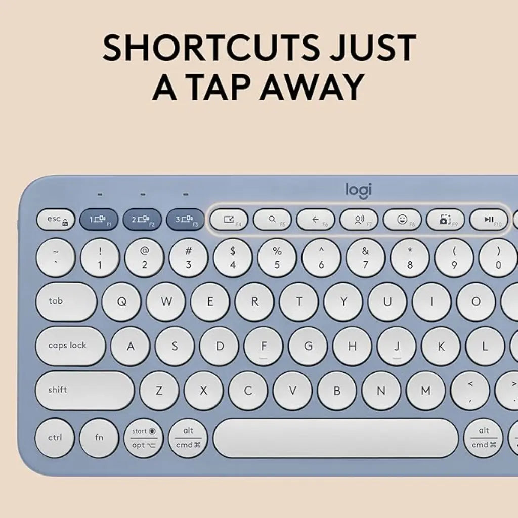 Logitech Pebble 2 Multi Device Wireless Keyboard & Mouse Combo - Tonal Blue